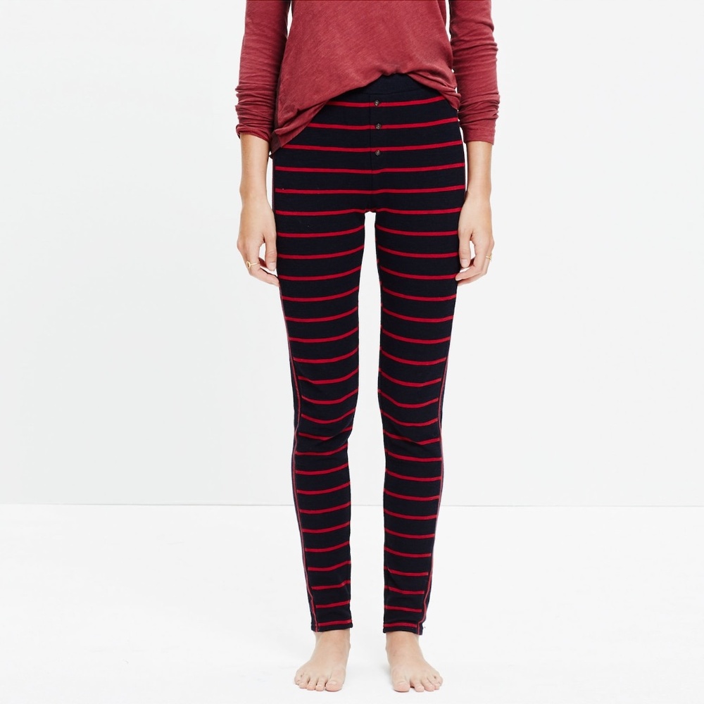 Madewell Striped Sleep Leggings